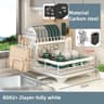 Carbon Steel Dish Drying Rack With Drain Board 8