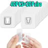 Transparent Self Adhesive Wall Hooks Heavy Duty Double Sided Sticky Hooks 9