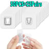 Transparent Self Adhesive Wall Hooks Heavy Duty Double Sided Sticky Hooks 10