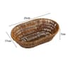 Handwoven Rattan Bread Basket Fruit And Serving Tray 9