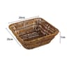 Handwoven Rattan Bread Basket Fruit And Serving Tray 7