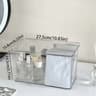 Large Clear Desktop Storage Box With Lid Organizer 6