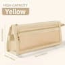 Double Layer Mesh Pencil Case With Handle Clear Storage Organizer Bag 9