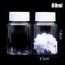 Transparent Plastic Storage Bottle Wide Mouth Sealed Container 30ml 50ml 80ml 8
