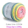 Rainbow Gradient Cake Yarn Set For Knitting And Crochet 7