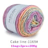 Rainbow Gradient Cake Yarn Set For Knitting And Crochet 23