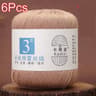 6 Piece Mercerized Cotton Lace Yarn Set For Knitting And Crochet 19