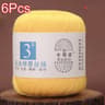 6 Piece Mercerized Cotton Lace Yarn Set For Knitting And Crochet 22