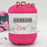 2 Piece Cotton Yarn Set For Knitting And Crochet 18