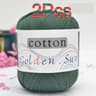 2 Piece Cotton Yarn Set For Knitting And Crochet 21