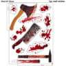 Bloody Handprint Halloween Window Stickers 9