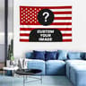 Personalized American Flag Photo Tapestry 8