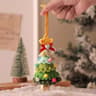 Knitted Christmas Tree Bell Ornament 8