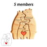 Personalized Wooden Bear Family Puzzle 9