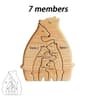 Personalized Wooden Bear Family Puzzle 11