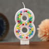 Colorful Number Birthday Cake Candle 8
