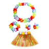 Kids Hawaiian Luau Grass Skirt Costume Set 8