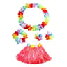 Kids Hawaiian Luau Grass Skirt Costume Set 16