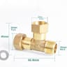 Brass BSP Threaded Pipe Connector 25