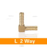 Three Way Brass Hose Barb Connector 7
