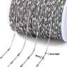 Gold Stainless Steel Beaded Jewelry Chain 23