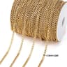 Gold Stainless Steel Beaded Jewelry Chain 26