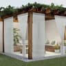 Outdoor Sheer Mosquito Net Privacy Curtain 10