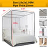 Stainless Steel Mosquito Net Frame Four Corner Bed Canopy Support 12