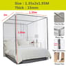 Stainless Steel Mosquito Net Frame Four Corner Bed Canopy Support 16