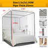 Stainless Steel Mosquito Net Frame Four Corner Bed Canopy Support 10