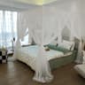Four Corner Bed Canopy Mosquito Net Elegant Sheer Curtain 7