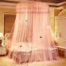 Round Bed Canopy Mosquito Net Decorative Hanging Curtain 15