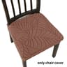 Leaf Jacquard Stretch Dining Chair Cover 8