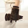 Womens Warm Suede Touchscreen Gloves 7