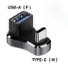 180 Degree USB C Adapter 140W 20Gbps 6