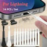 USB C Charging Port Dust Plug And Cleaning Brush Set 8