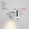 Modern Silver Adjustable Bedside Reading Wall Lamp 10