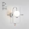 Modern Silver Adjustable Bedside Reading Wall Lamp 6
