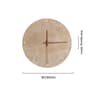 Wabi Sabi Travertine LED Wall Clock Lamp 9