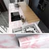 Pearlisse Pink Marble Peel And Stick Wallpaper 10