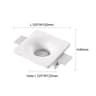 Borderless GU10 Recessed Gypsum Downlight 6