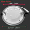Glass LED Recessed Ceiling Downlight 12