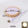 Wooden LED Crystal Display Light Base 12