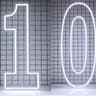 Extra Large LED Neon Number Party Sign 16