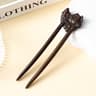 Floral U Shape Wooden Hair Fork 7