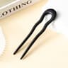 Floral U Shape Wooden Hair Fork 8