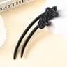 Floral U Shape Wooden Hair Fork 9