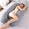 Full Body Maternity Pillow For Sleeping And Nursing  UShaped Pregnancy Support Cushion With Removab 9