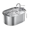 Smart Stainless Steel Cat Water Fountain  Automatic Pet Water Dispenser With Filtered Circulation F