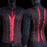 Elegant Renaissance Mens Waist Cincher  SteelBoned Medieval Corset Vest For Stomach Control 16